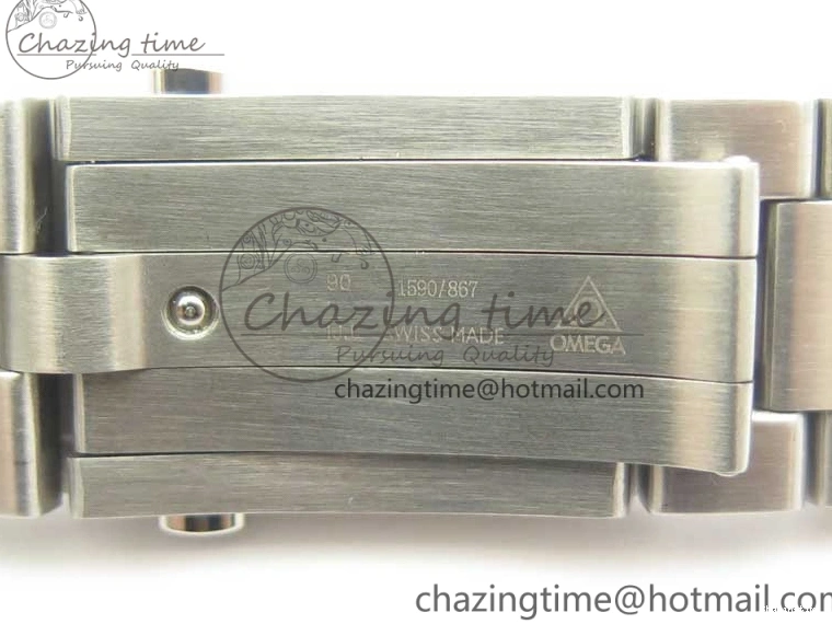 0428 Planet Ocean 2016 43.5mm SS Blue Bezel OM 1:1 Best Edition Blue Dial on SS Bracelet A8900 V WellDesigned 8029